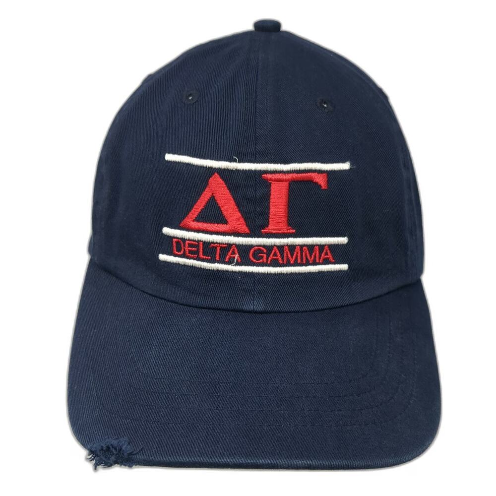 Alternative Headwear Delta Gamma Baseball Cap Blue One Size Slideback Cotton Hat